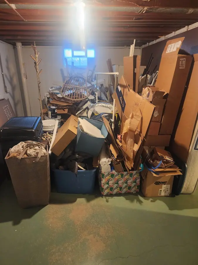 Roll-off dumpster container at job site for 4 Yard Dumpster Rental in Sterling Ranch